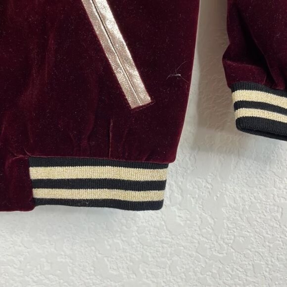 Doe a Deer Velvet Swan Bomber Jacket - Picture 4 of 7